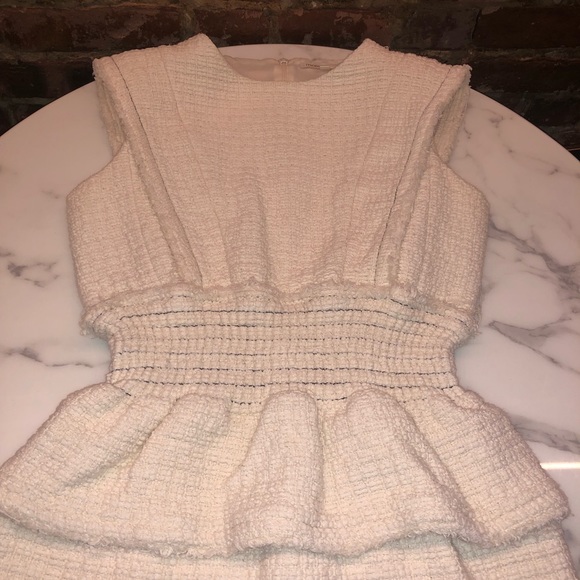 Maje Rosay Ecru Tweed Dress Size 1 | Excellent Condition - Picture 4 of 7